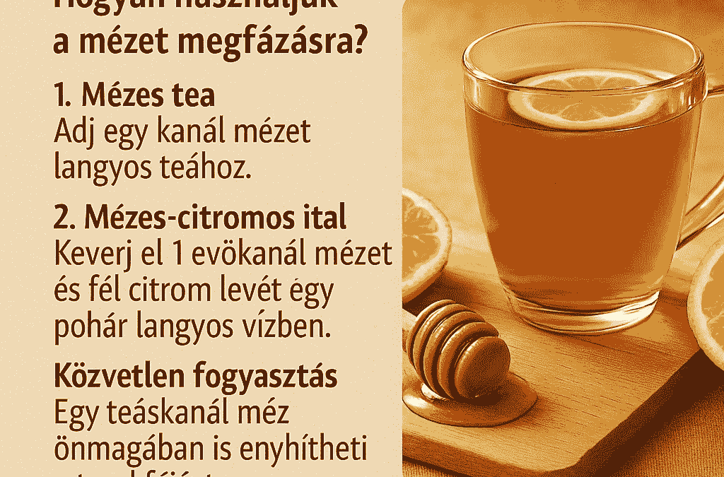 Méz megfázásra és torokfájásra – így segíthet a természetes gyógymód